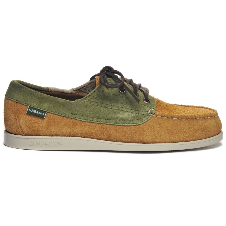 Askook Jib-Tan & Green & Beige Sebago UK