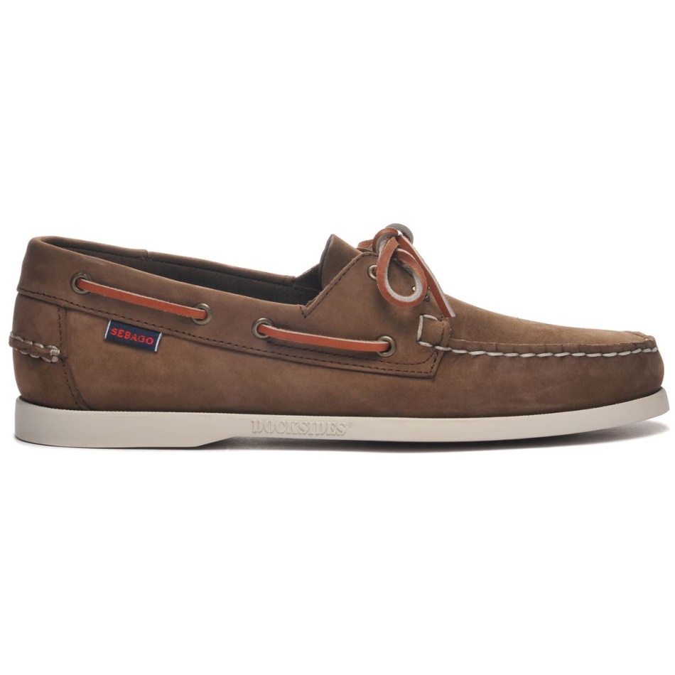 Docksides Portland Nubuk-Dark Brown Sebago UK