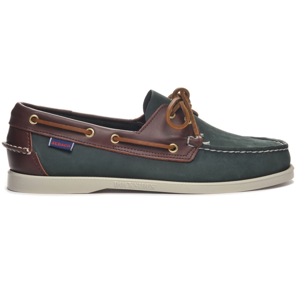 Portland Spinnaker-Navy Blue & Dark Brown Sebago UK