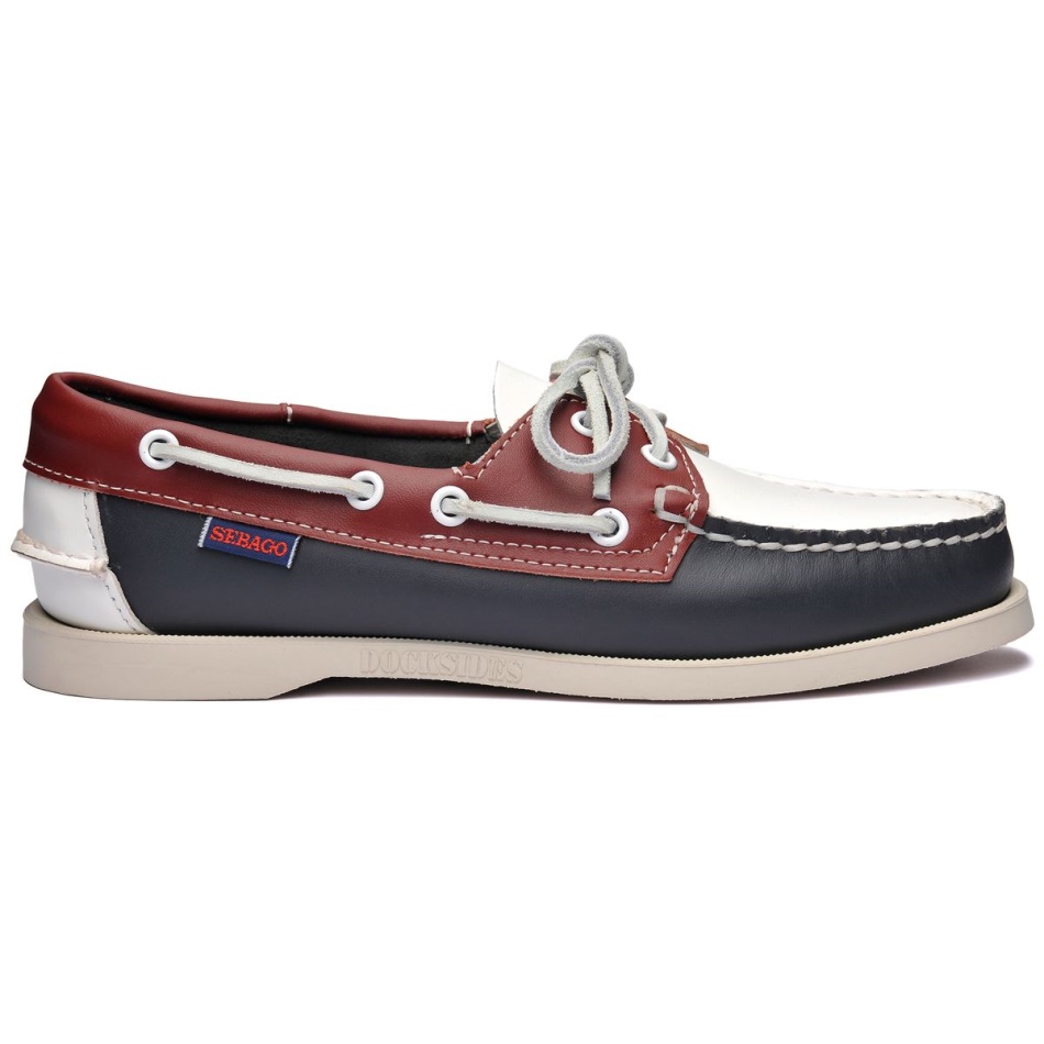 Portland Spinnaker Woman-Navy & Red & White Sebago UK
