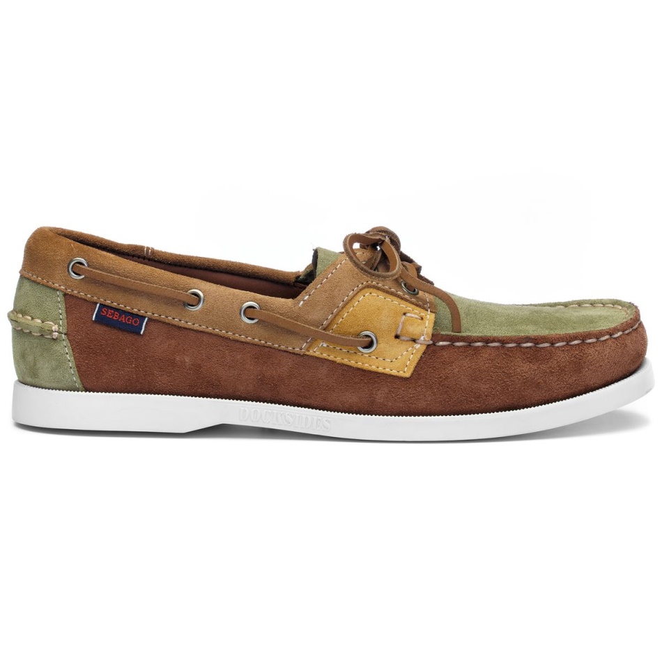 Rossisland Jib-Dark Brown & Forest Green & Slate Sebago UK